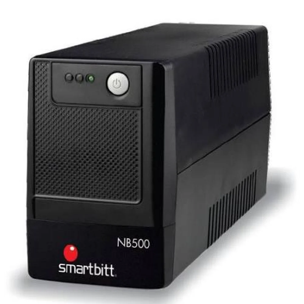 NO BREAK INTERACTIVO SMARTBITT  SBNB500  500VA / 250W, CLAVIJA NEMA 5-15P, 4 CONTACTOS, TIPO NEMA 5-15R, TODOS CON RESPALDO DE BATERIAS, REGULACION Y SUPRESION DE PICOS.