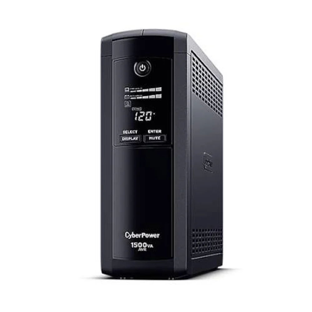 NO BREAK CYBERPOWER CP1500AVRLCD 1500VA/ 900 WATTS, INTERACTIVO,TORRE, 12 NEMA 5-15R, 6 RESPALDO Y 6 SUPRESIN, 3 AÑOS DE GARANTA, INCLUYENDO BATERA.