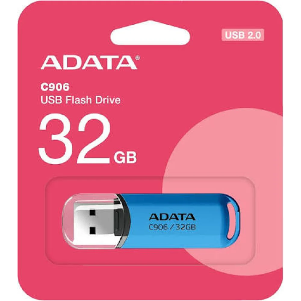 MEMORIA ADATA 32GB USB 2.0 C906 AZUL AC906-32G-RWB