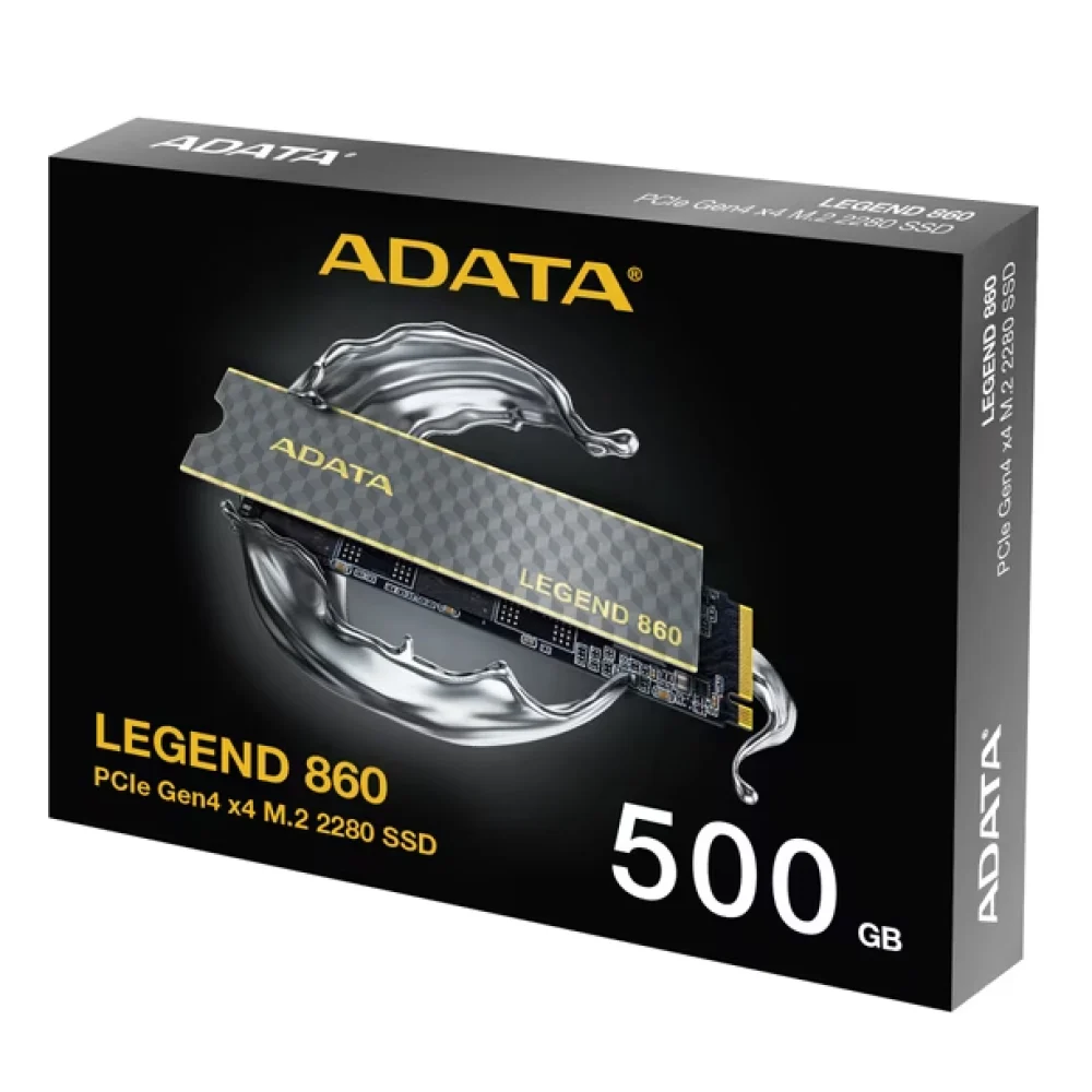 UNIDAD DE ESTADO SOLIDO SSD INTERNO ADATA LEGEND 860 500GB M.2 2280 3DNAND PCIE GEN 4X4 LEC6000 EN PC/PORTATIL MBS LEC5000 EN PS5 ESC5000 MBS SLEG-860-500GCS