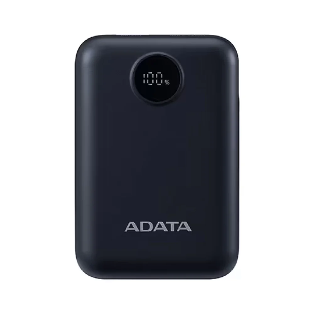 BATERIA DE RESPALDO ADATA POWER BANK C10022 10000MAH ENTRADA USB TIPO C Y USB TIPO A NEGRA PC1002212BK