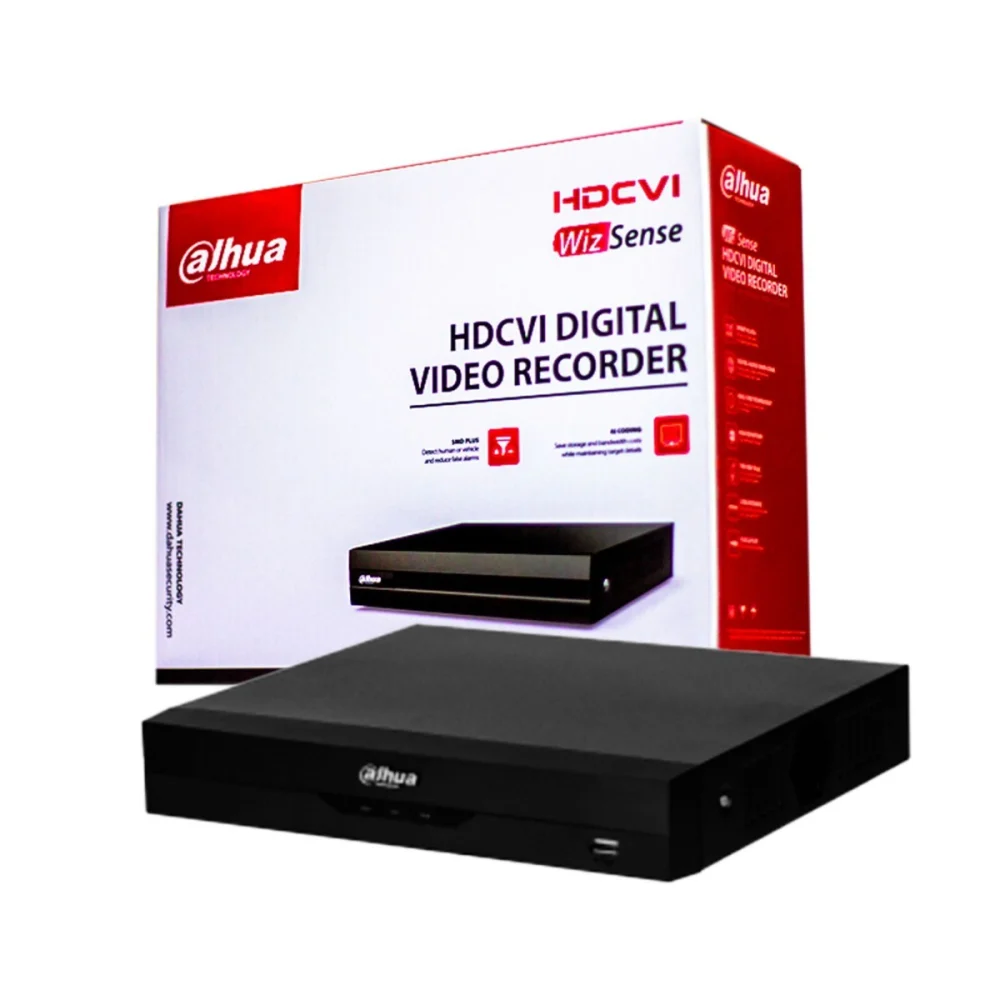 DVR HDCVI DAHUA DH-XVR5104HS-I3/T -DVR DE 5MP LITE CON WIZSENSE/HDCVI X PLUS/ SOPORTA 4 CANALES+ 2 IP O HASTA 6 CANALES IP/AUDIO EN LOS 4 CANALES/ RECONOCIMIENTO FACIAL/ PROTECCIÓN PERIMETRA