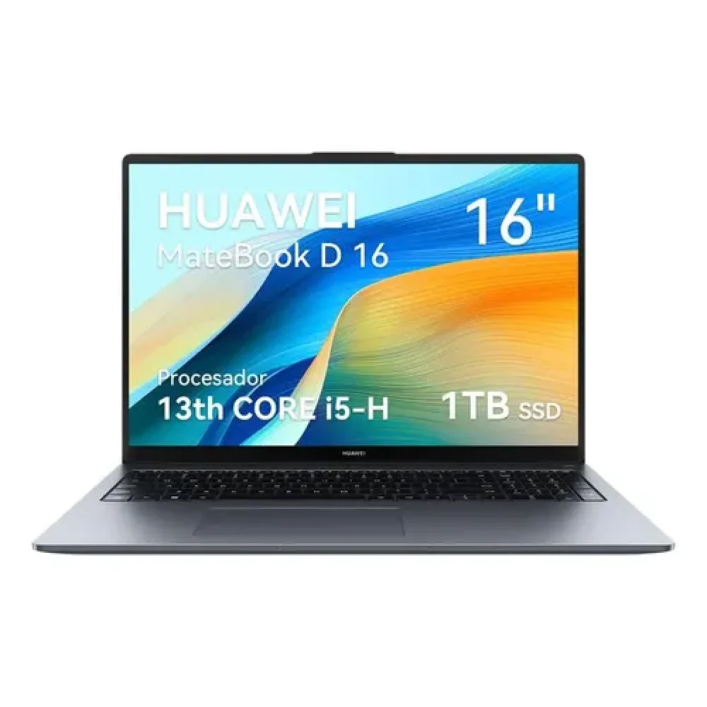 HUAWEI MATEBOOK D16  / CORE I5 13420H / RAM 16GB / 1 TB NVME PCIE SSD / SIN SISTEMA OPERATIVO /1 AñO DE GARANTIA