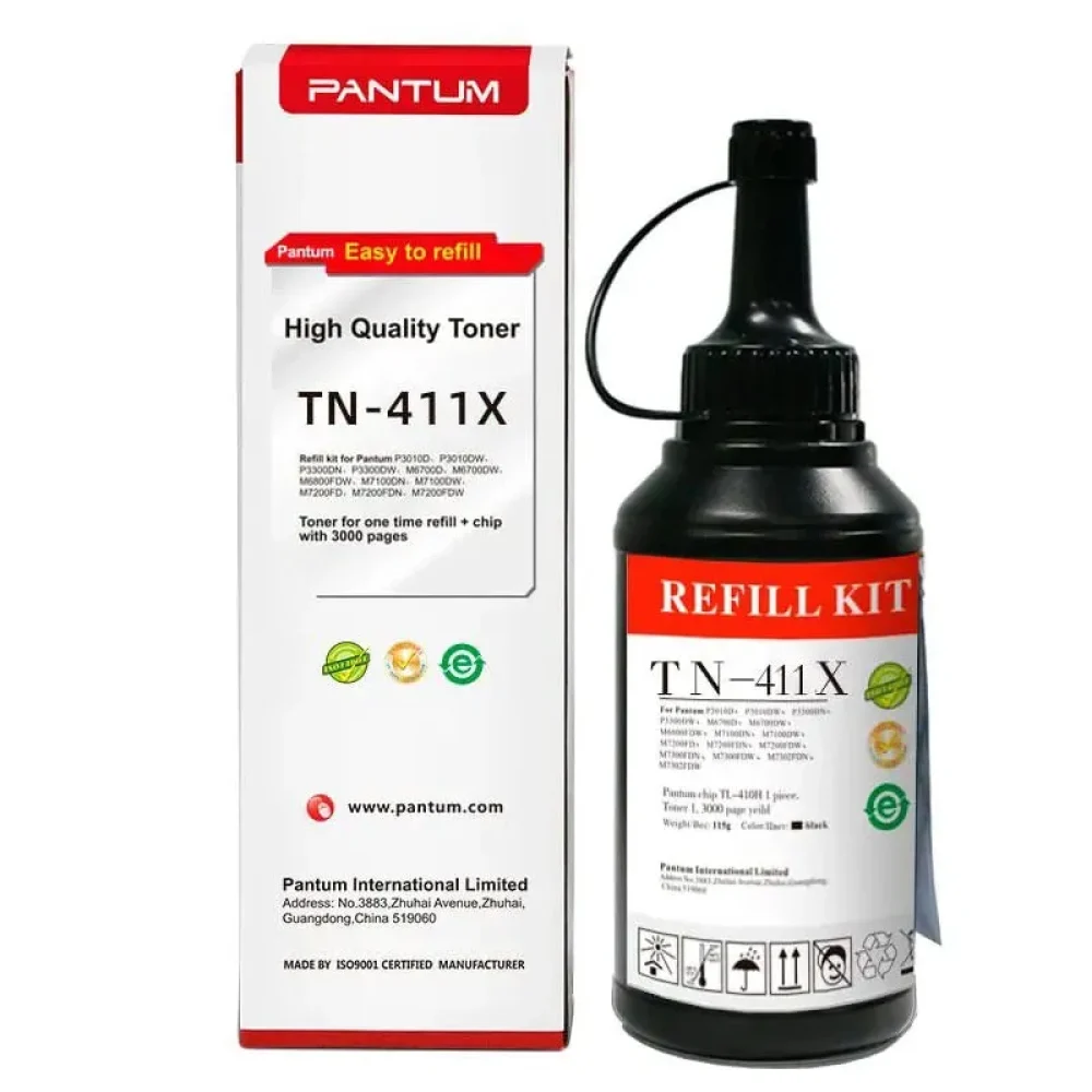 RECARGA PANTUM TN-411X NEGRO, RENDIMIENTO 6000 PAGINAS, PARA EQUIPO M7310DW
