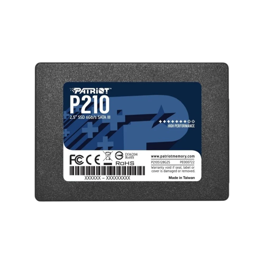 UNIDAD DE ESTADO SOLIDO INTERNO PATRIOT P210 512GB 2.5 SATA LECT.520 ESCRIT.430 MBS 7MM PC LAPTOP MINIPC SIN BRACKET
