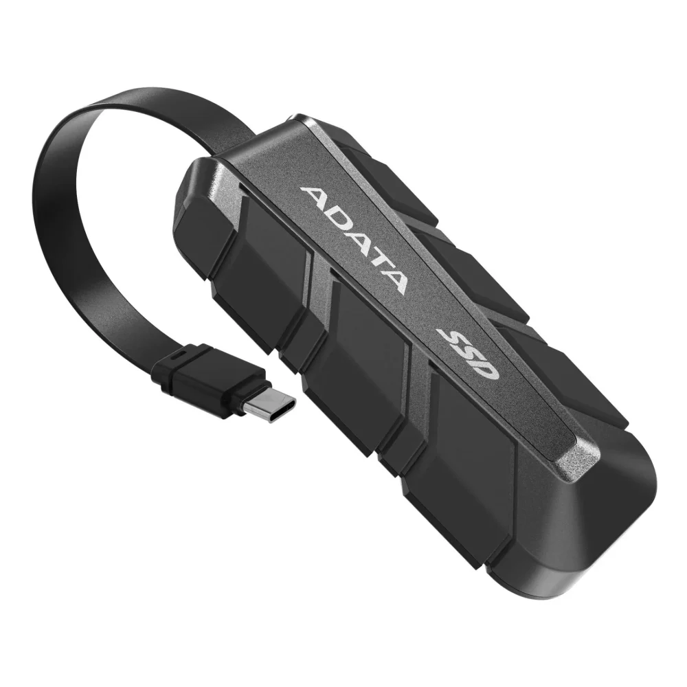 UNIDAD DE ESTADO SOLIDO SSD EXTERNO ADATA SC740 1TB PORTATIL USB 3.2 GEN 2 TIPO C WINDOWS MAC ANDROID PS5 XBOX X S COLOR NEGRO SC740-1000G-CBK