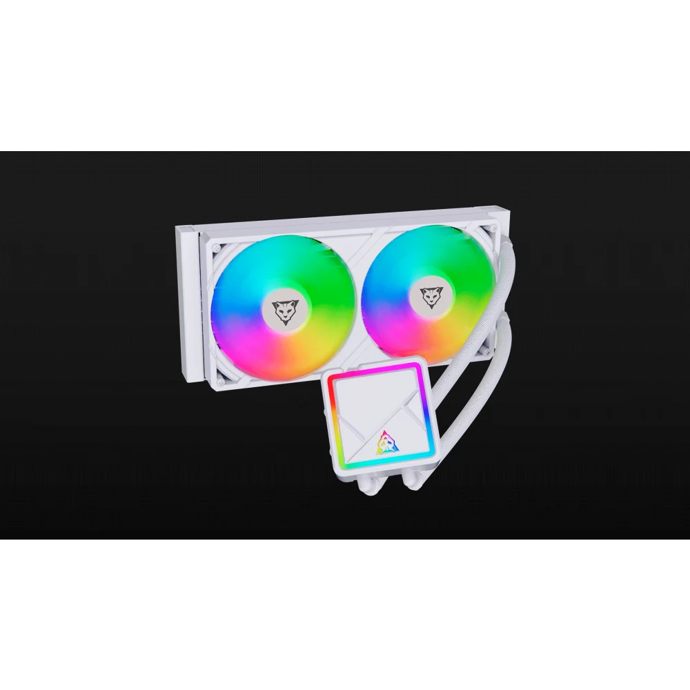 ENFRIAMIENTO LIQUIDO OCELOT GAMING OEL240-2B / 240MM / ARGB / 70 CFM / 1800 RPM / 32 DB / INTEL Y AMD / COLOR BLANCO