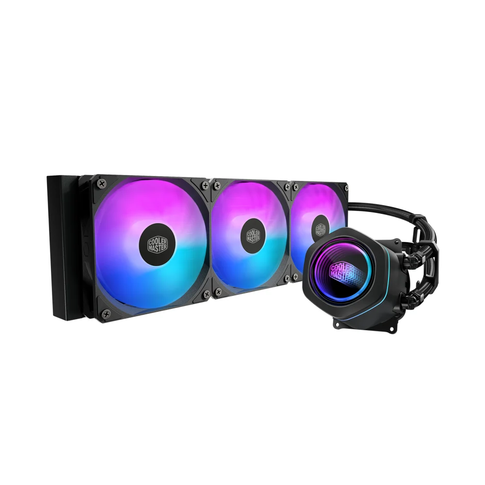DISIPADOR DE ENFRIAMIENTO LIQUIDO COOLER MASTER MASTERLIQUID SERIE CORE NEX 360 / ARGB / NEGRO / GAMER