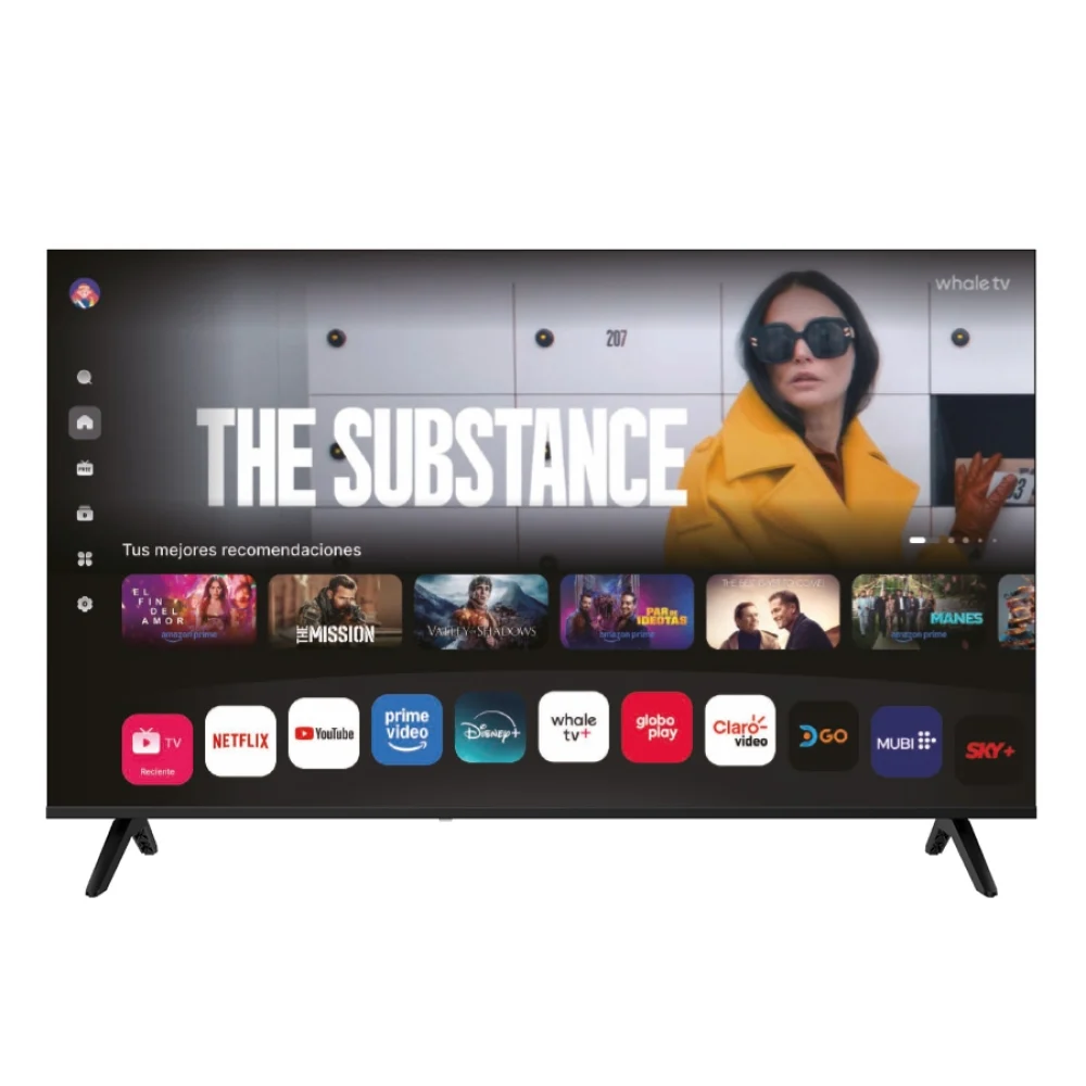TELEVISION SMART QUARONI WHALE UHD 4K 50 3 HDMI, 2 USB, RCA, OPTICO, 3.5MM 60HZ