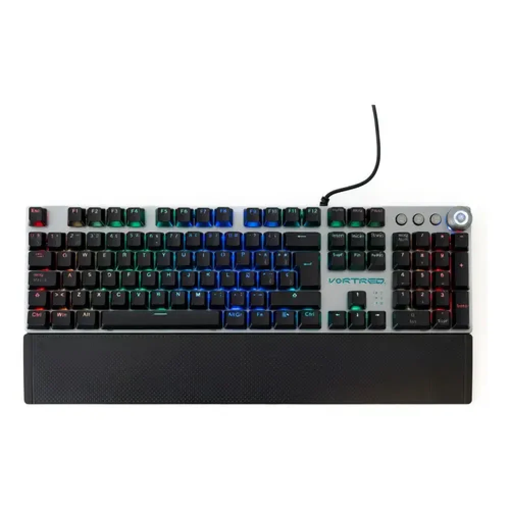 TECLADO GAMER MECANICO TECLAS MACRO PROGRAMABLES RESISTANCE VORTRED V-930600
