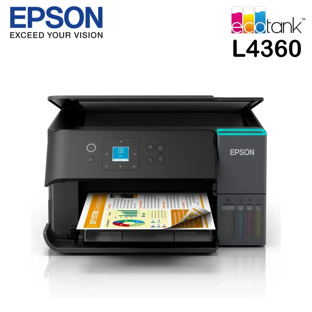MULTIFUNCIONAL EPSON L4360, PPM ISO 15 NEGRO / 8 COLOR, TINTA CONTINUA, ECOTANK, WIFI, USB