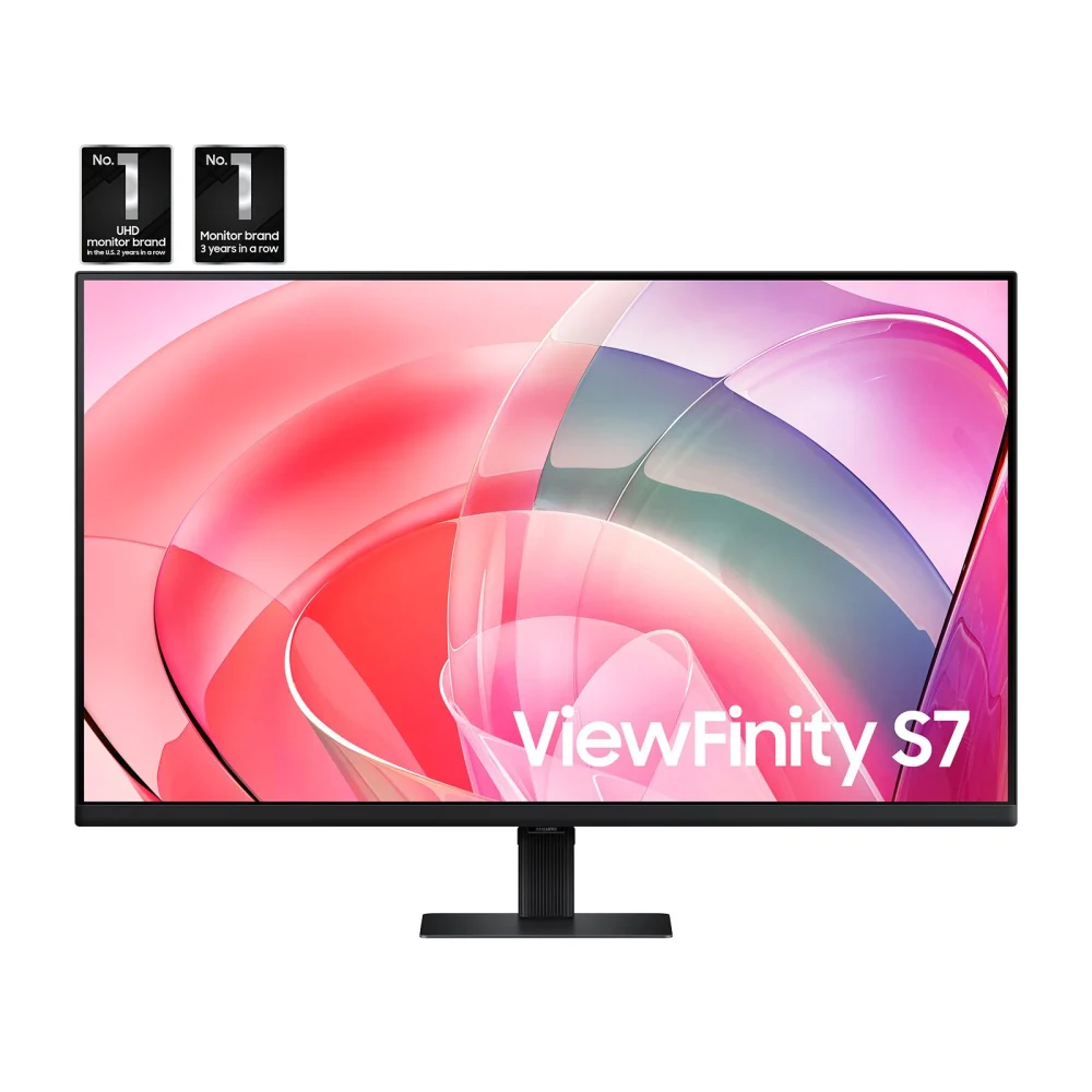 MONITOR LED SAMSUNG 37 PULGADAS / VIEWFINITY S7/ 4K UHD (3840 X 2160)/ PLANO/ VA / 60 HZ /  DP /HDMI / NEGRO