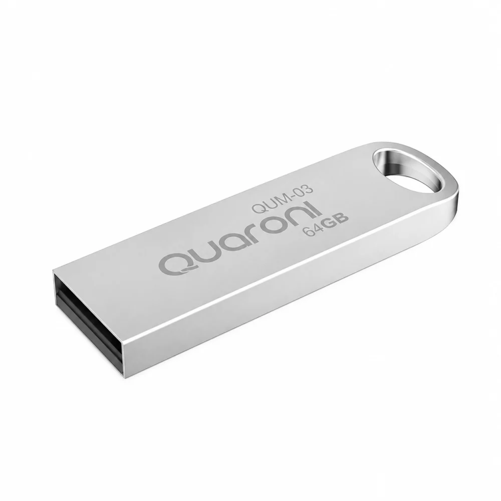MEMORIA QUARONI 64GB USB METALICA USB 2.0 COMPATIBLE CON ANDROID/WINDOWS/MAC