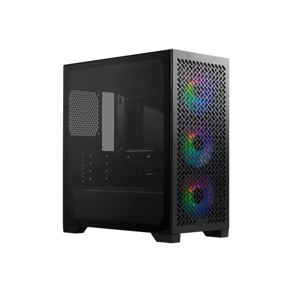 GABINETE COOLER MASTER ELITE 302 / ARGB FAN 3 / NEGRO / MINI TORRE / MINI ITX / MICRO ATX / VENTANA