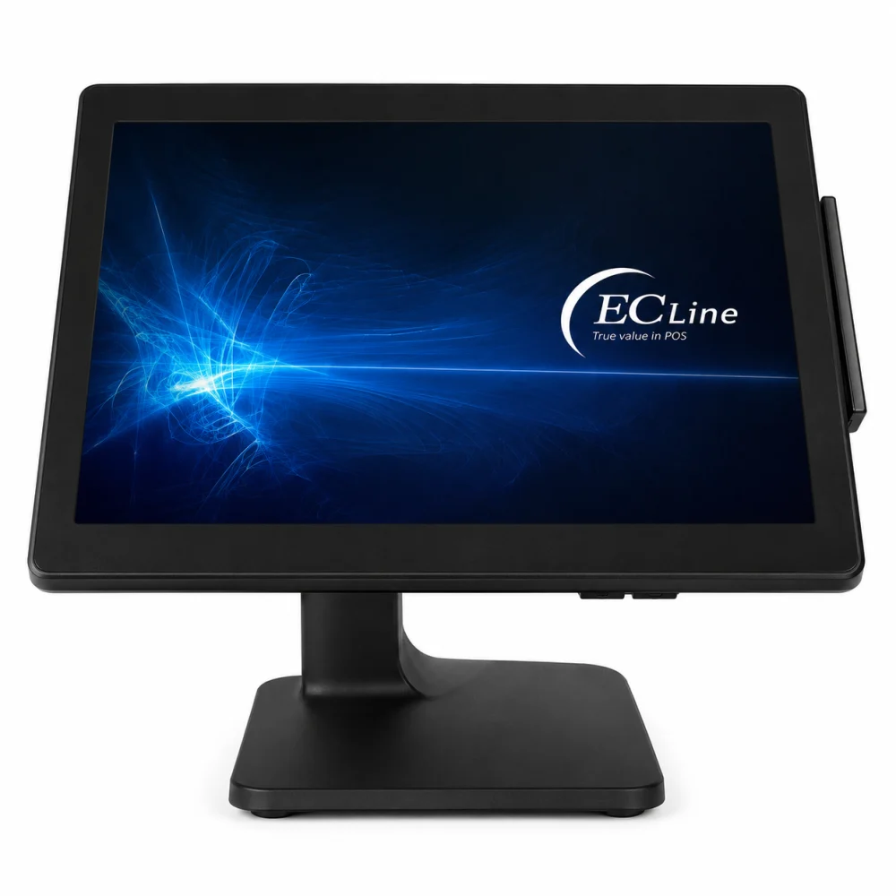 TERMINAL PUNTO DE VENTA EC LINE EC-VP-3100-256-WIN11, NEGRO, PANTALLA TOUCH AIO, 15.6 PULGADAS, INTEL CELERON J6412, 8GB RAM, 256 GB SSD, WINDOWS 11 IOT