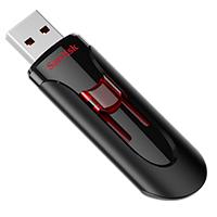 MEMORIA SANDISK 128GB USB 3.0 CRUZER GLIDE Z600 NEGRO C / ROJO SDCZ600-128G-G35