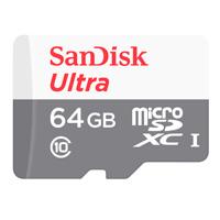 MEMORIA SANDISK MICRO SDXC 64GB ULTRA 100MB / S CLASE 10 C / ADAPTADOR SDSQUNR-064G-GN3MA
