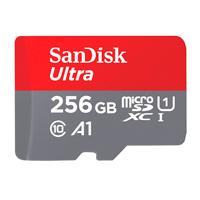 MEMORIA SANDISK MICRO SDXC 256GB ULTRA 150MB / S CLASE 10 C / ADAPTADOR SDSQUAC-256G-GN6MA