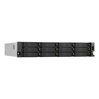 NAS QNAP TS-H1277AXU-RP-R7-32G-US / 12 BAHIAS SATA 3.5 / RACK2U / AMDRYZEN7 8NUCLEOS HASTA 5.3GHZ / 32GB RAM HASTA 128GB /  2.5GBE(2) / 10GBE(2) / USB3.2(2) / FUENTERED / HOTSWAP / NO INCLUYE DISCOS