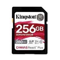 MEMORIA FLASH SD KINGSTON CANVAS REACT PLUS V60 / 256GB / UHS-II 280MB / SEG LECTURA, 150MB / SEG ESCRITURA  ( SDR2V6 / 256GB)