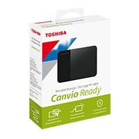 DD EXTERNO 2TB TOSHIBA CANVIO READY 2.5 USB 3.0 NEGRO VELOCIDAD DE TRANSFERENCIA 5 GB  / S / WIN 10
