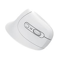 MOUSE VERTICAL INALAMBRICO 800 A 1200 DPI SILENCIOSO CONECTOR USB ERGONOMICO PERFECT CHOICE SNOUSE - BLANCO /  / SUSTITUYE A MS-1346 / PC-044895