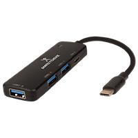 HUB USB TIPO C - 3 PUERTOS USB-A + 1 PUERTO USB-C PERFECT CHOICE