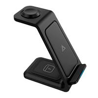 CARGADOR ACTECK ENERGON S-MATE CI720 / INALAMBRICO / 3 EN 1 / IPHONE 15W, IWATCH 3W, AIRPODS 5W / ADVANCE SERIES / NEGRO / AC-937153