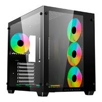 GABINETE GAMER BALAM RUSH TANK PRO GM930 / ATX - MINI TORRE / MICRO ATX - MINI ITX / PANEL CRISTAL TEMPLADO REMOVIBLE / VENTILADOR RGB / MALLA METALICA / 2 X SSD - 2 X HDD / NEGRO / BR-93594