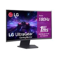 MONITOR PC LG 27GS60QC-B GAMING ULTRAGEAR 27 CURVO QHD, AMD FREE SYNC, 180HZ, PANEL VA, ASPECTO 16:9, 2560X1440, TR 1MS, 3000:1, CURVATURA 1000R, HDMI, DISPLAYPORT, HDR10, MONTAJE PARED 100X
