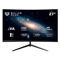 MONITOR GAMER BALAM RUSH ANDROMEDA MAG27Y / CURVO / 27 PULG / VA / FULL HD / 180 HZ / 1 MS / R1800 / VESA 100 / RGB / OVERCLOCK 200 HZ / FREESYNC / FLICKER FREE / LOW BLUE LIGHT / NEGRO / BR