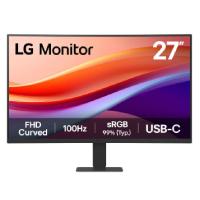 MONITOR PC LG 27U421A-B CURVO FHD 27 PULG,USB-C,PANEL VA,100HZ,TR 5MS(GTG),RESOL 1920X1080,ASP 16:9,BRILLO 250CD/M2,CONTR 3000:1,1500R,HDR10,SRGB 99%,HDMI,DYNAMIC ACTION SYNC,VESA 100X100 MM