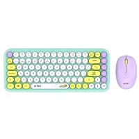 KIT ACTECK CREATOR CHIC K-COLORS MK480 / TECLADO Y MOUSE / INALAMBRICO - MULTIMEDIA / 85 TECLAS / OPTICO / 800 DPI / 4 BOTONES + SCROLL / WIN + MAC / ESPAÑOL / DONGLE USB / TIFFANY / AC-9402