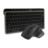 KIT ACTECK CREATOR KREA MK750 / TECLADO Y MOUSE / INALAMBRICO DUAL / MULTIDISPOSITIVO / RECARGABLE / DONGLE BT / 65 / WIN - MAC / ESPAÑOL / 118 TECLAS / 2000 DPI / OPTICO / NEGRO-GRIS / AC-9