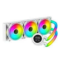 ENFRIAMIENTO LIQUIDO OCELOT GAMING POLAR WAVE 360 WHITE / 360MM / ARGB / 70 CFM / 1800 RPM / 32 DB / INTEL Y AMD / COLOR BLANCO